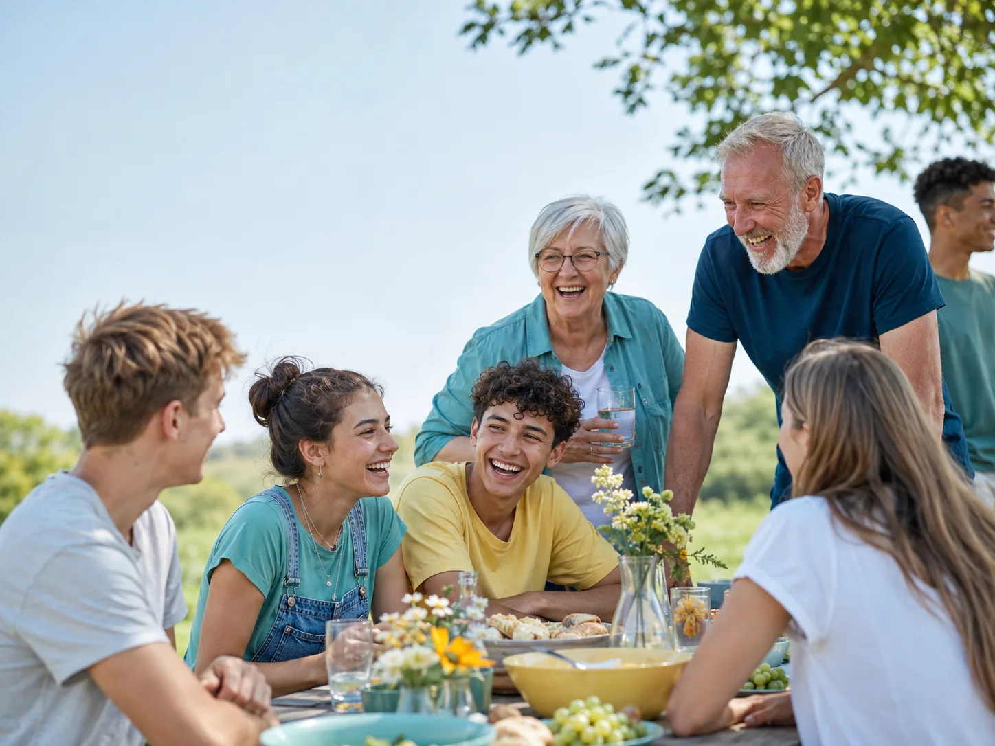 Fröhliche Freizeit-Gruppe
